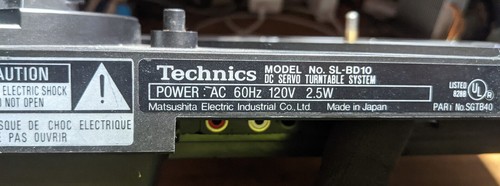 Technics bd10 turntable - sl-bd10,