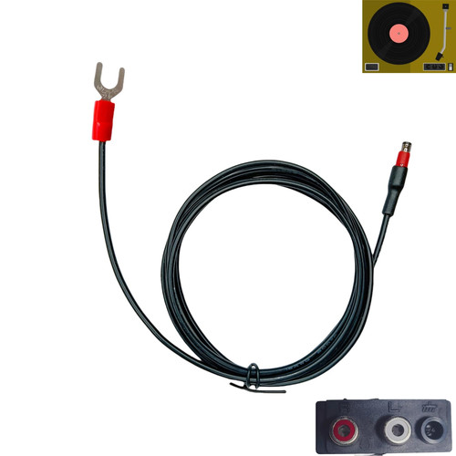 Turntable plug ground - turntable, in